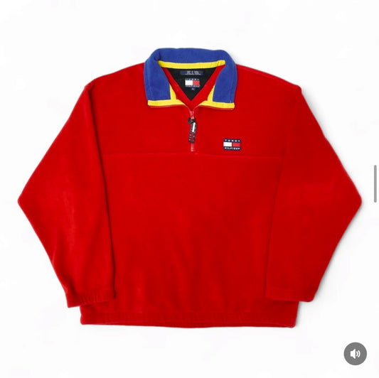 Tommy Hilfiger - Fleece Red Color VINTAGE COLLECTION